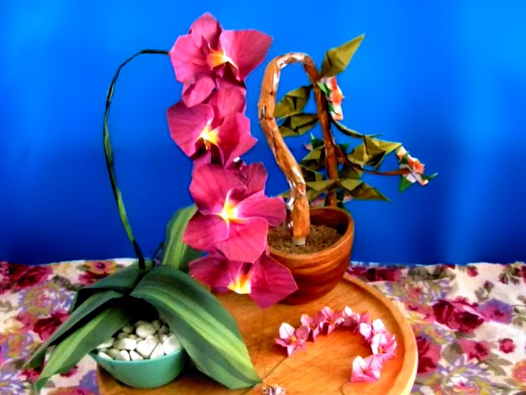 Bonsai Origami Flowers