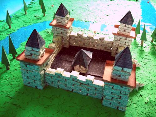 origami castle origami castle