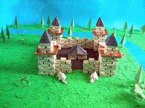 origami castle origami castle