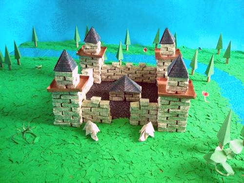 origami castle origami castle