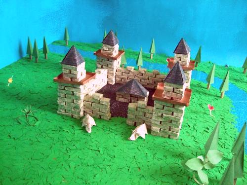 origami castle origami castle