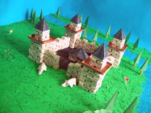 origami castle origami castle