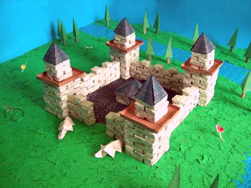 origami castle origami castle