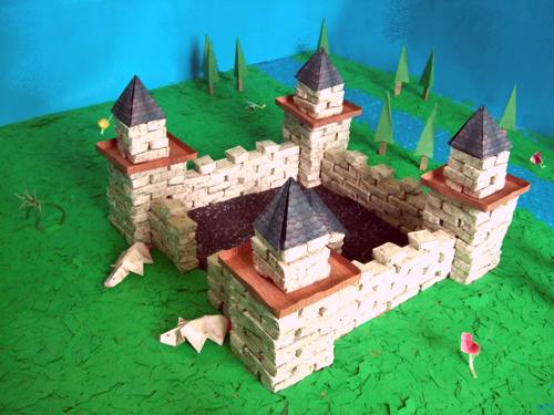 origami castle origami castle