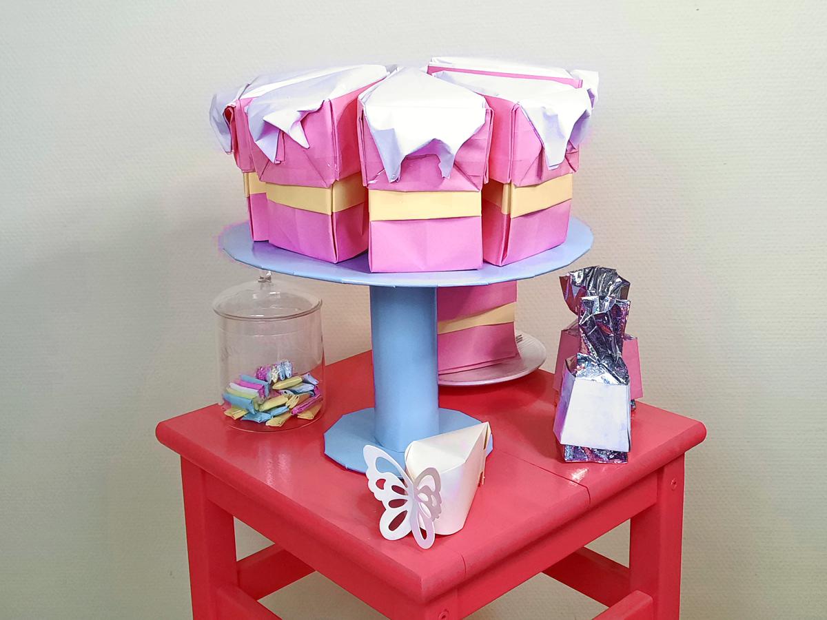 Dripcake van papier