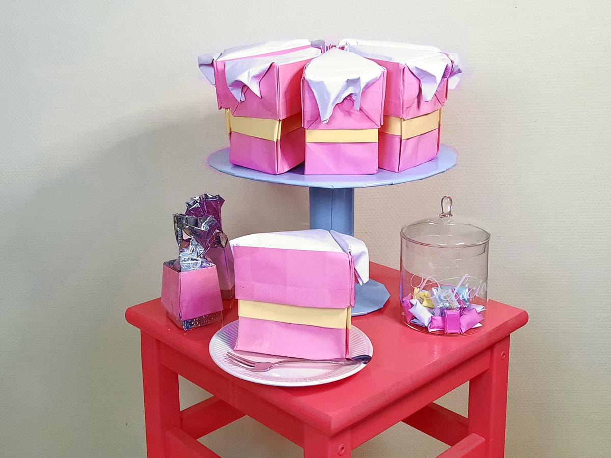Dripcake van papier