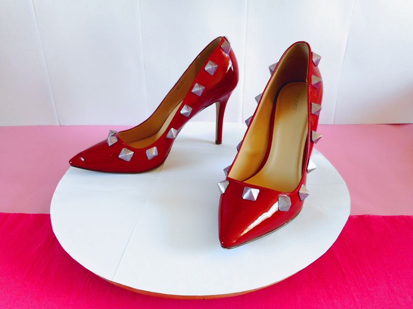 High Heels with Origami Studs