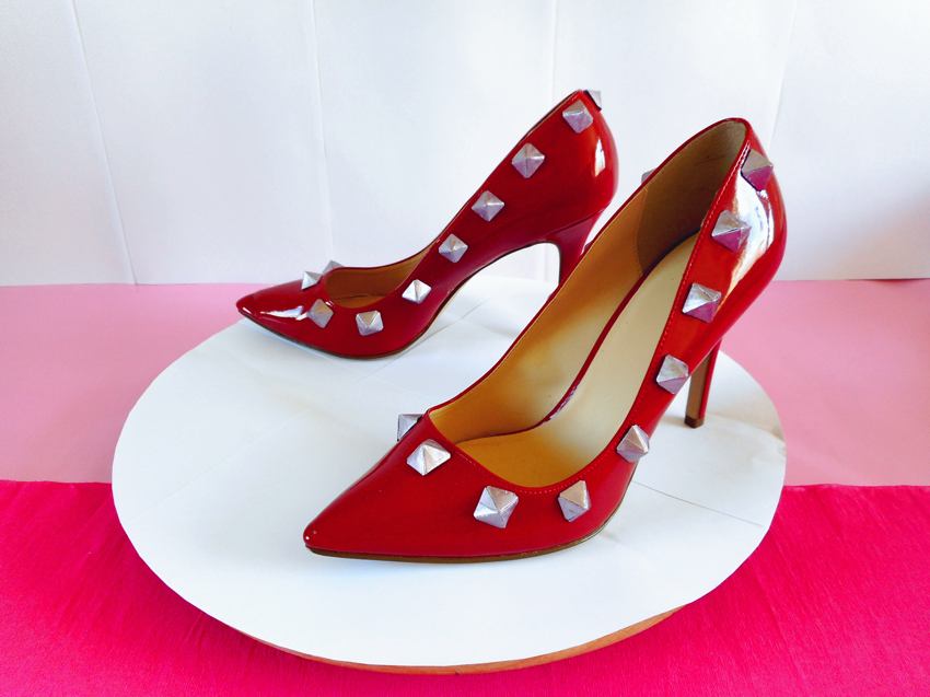 High Heels with Origami Studs