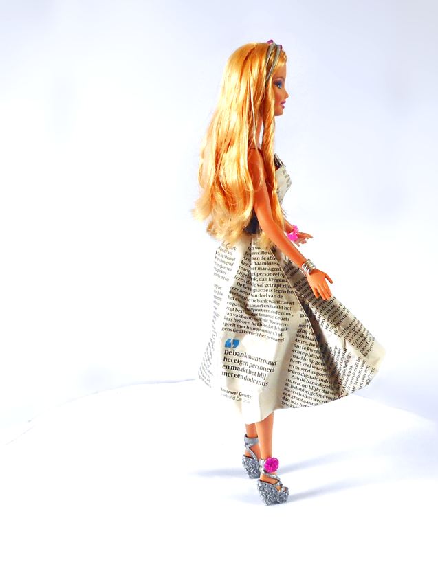 Newspaper Origami dress