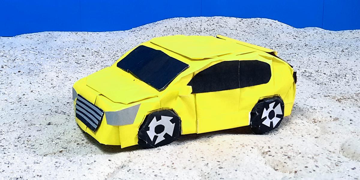 Auto van papier Auto van papier