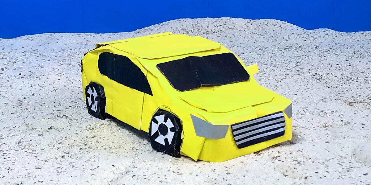 Auto van papier Auto van papier