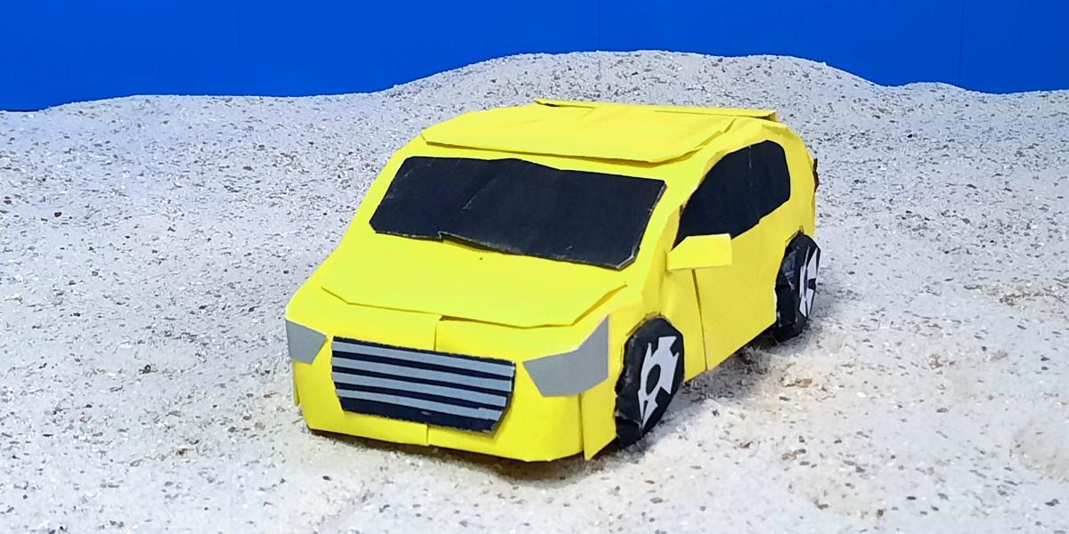 Auto van papier Auto van papier