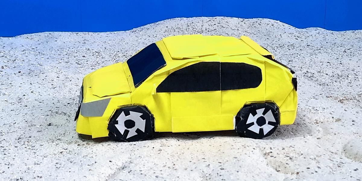 Auto van papier Auto van papier