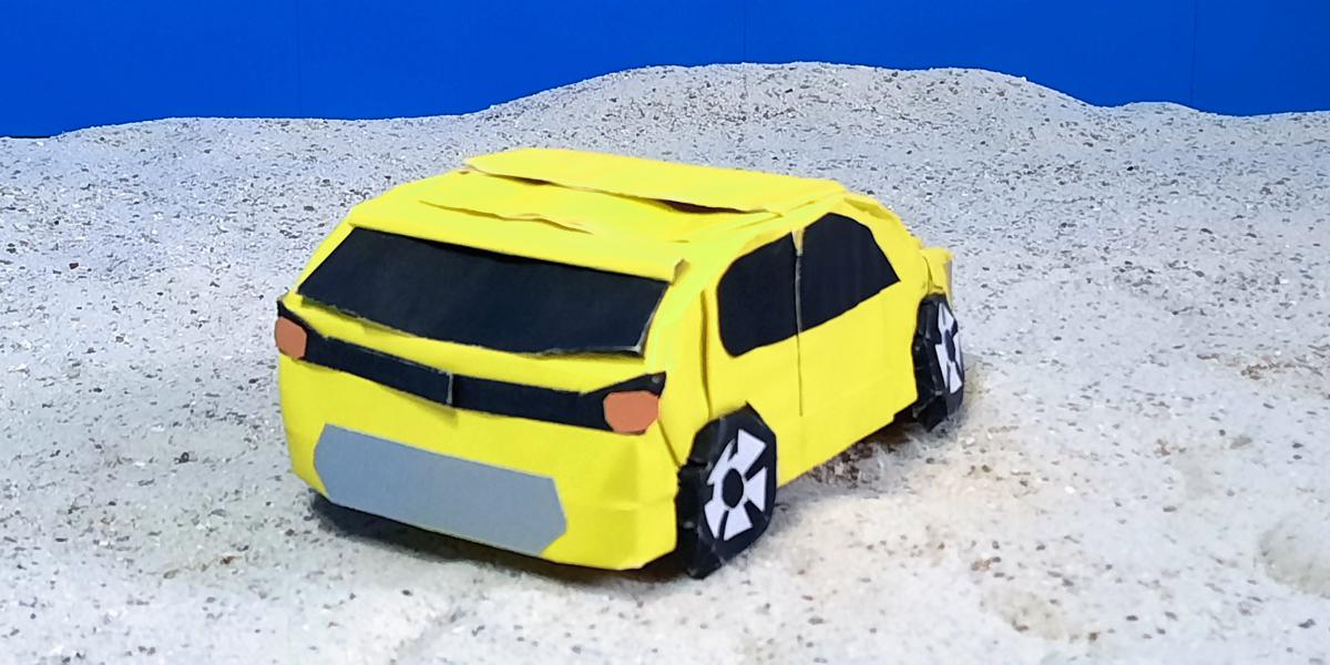 Auto van papier Auto van papier