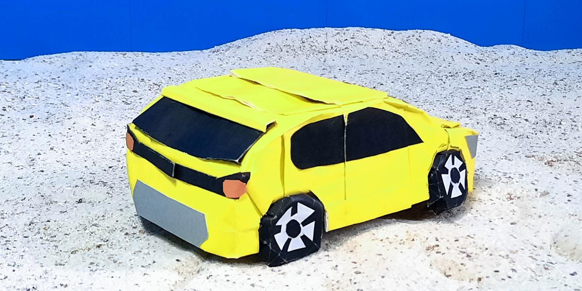 Auto van papier Auto van papier