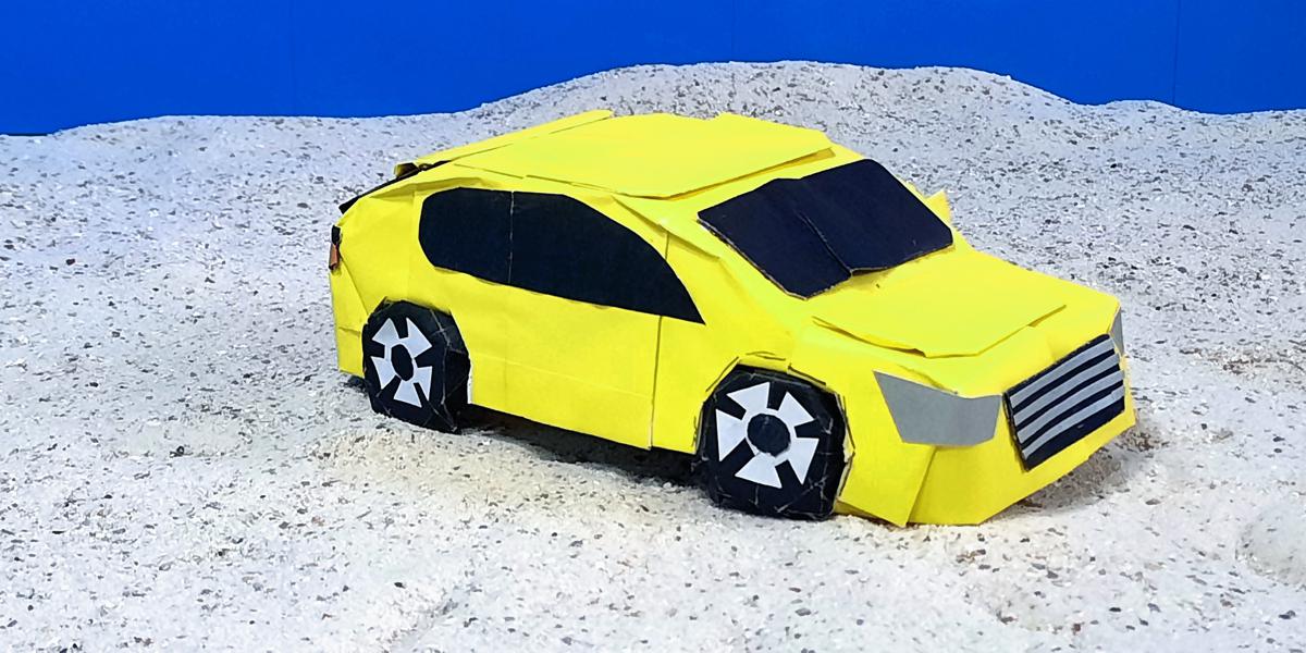 Auto van papier Auto van papier