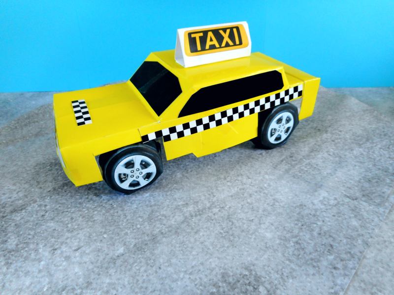 Taxi van papier Taxi van papier