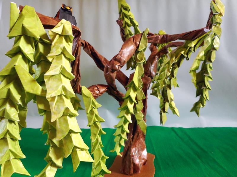 Origami Treurwilg boom