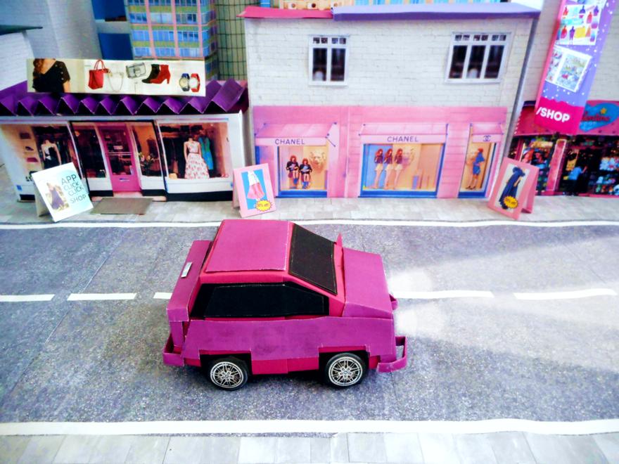 Auto van papier Auto van papier