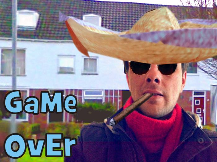 Man met zonnebril en sombrero