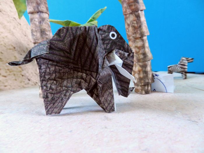 origami olifantje van papier origami olifantje van papier
