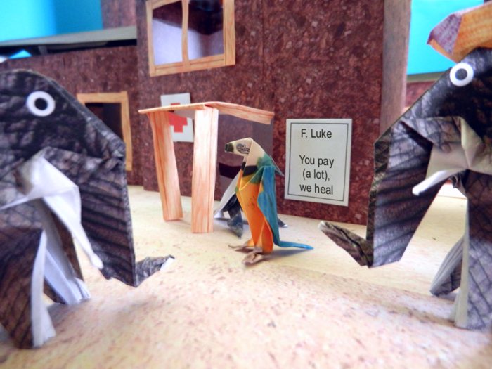 origami animals at a paper doctors house origami animals at a paper doctors house
