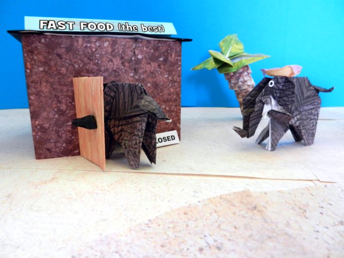 origami fast food restaurant origami fast food restaurant