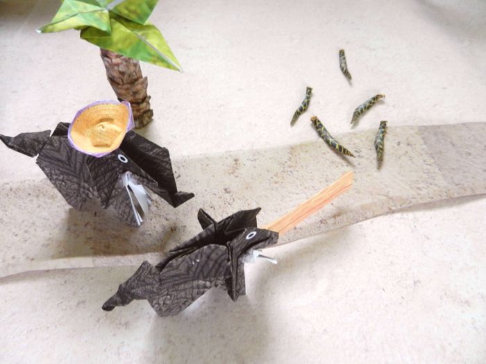 spel met een olifant die slangen wegjaagt