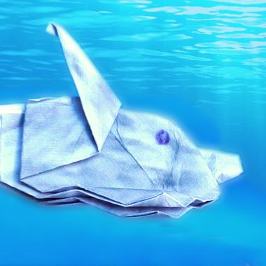 Origami Dolfijn