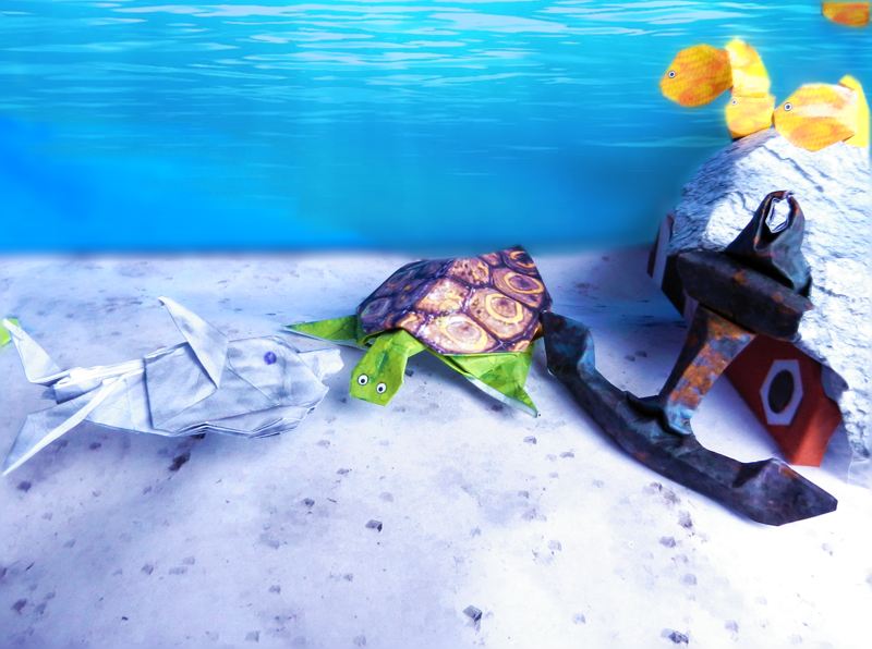 Origami zeedieren