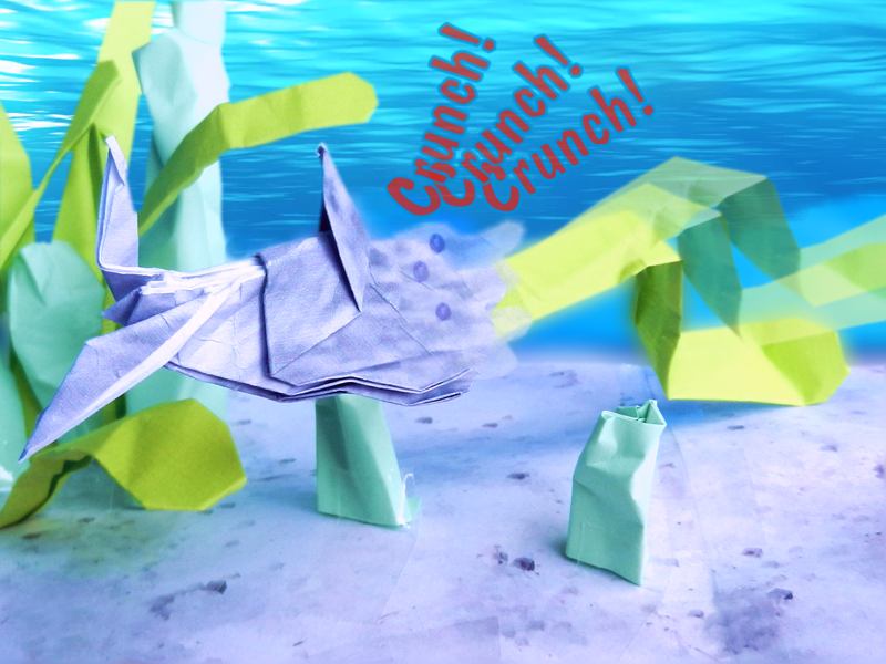 Origami dolphin