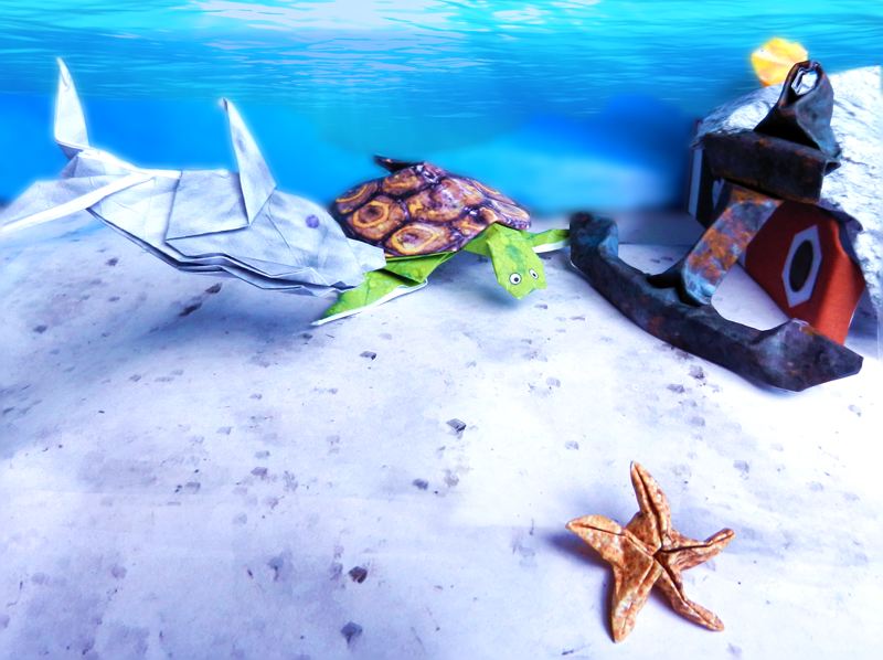 Origami zeedieren