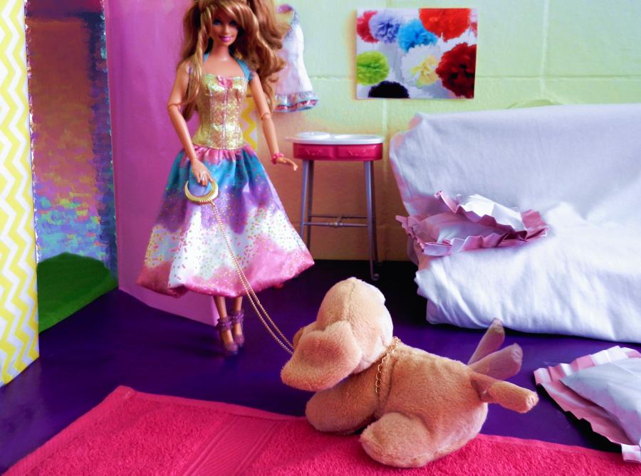 Barbie met haar puppy Barbie met haar puppy