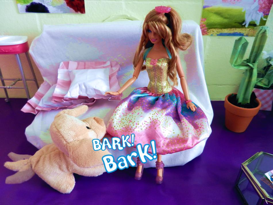 Barbie met een puppy