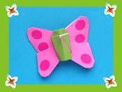 Kawaii origami butterfly