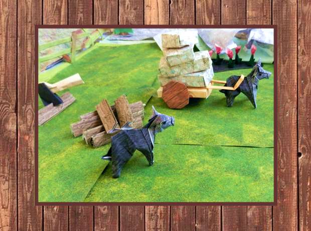 Origami donkeys