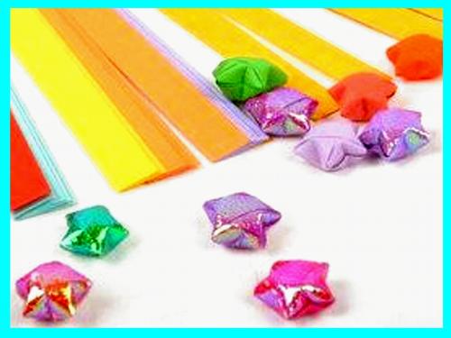 speciaal papier om Lucky Stars van te vouwen speciaal papier om Lucky Stars van te vouwen