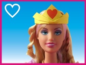 legpuzzel van barbie met een prinsessen kroontje legpuzzel van barbie met een prinsessen kroontje