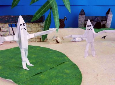 Way to skinny origami ghosts