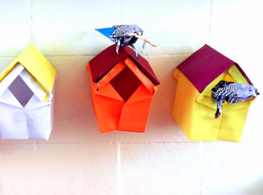 Paper Birdhouses