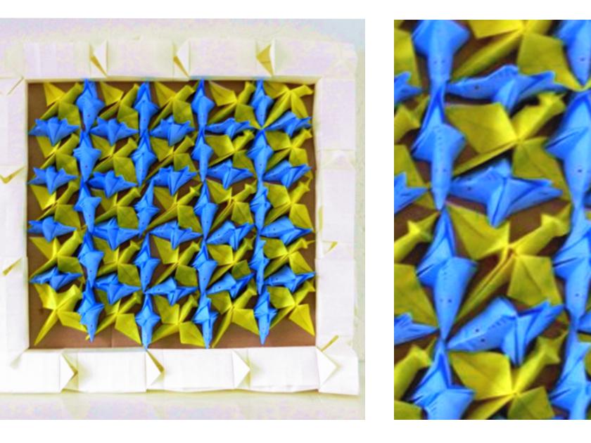 Origami 3d painting