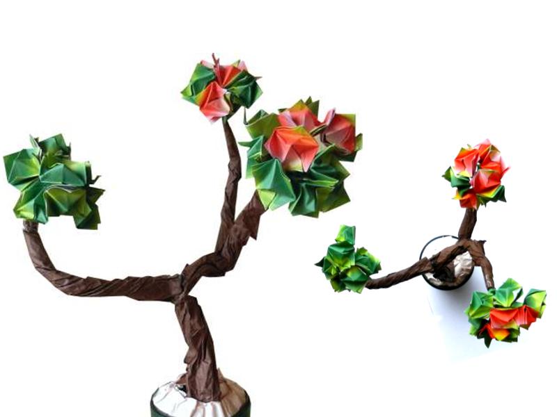 Bonsai Origami Plant