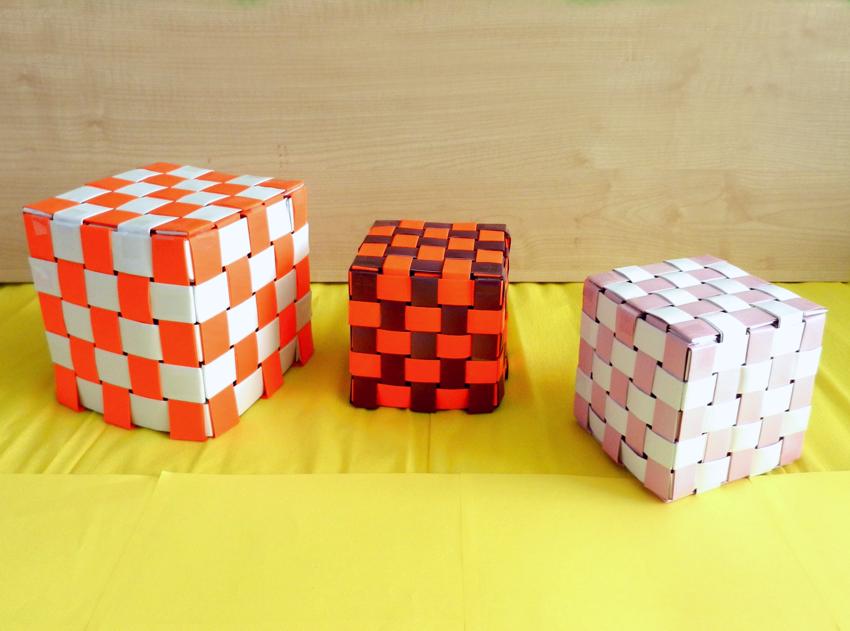 Paper Woven Cubes