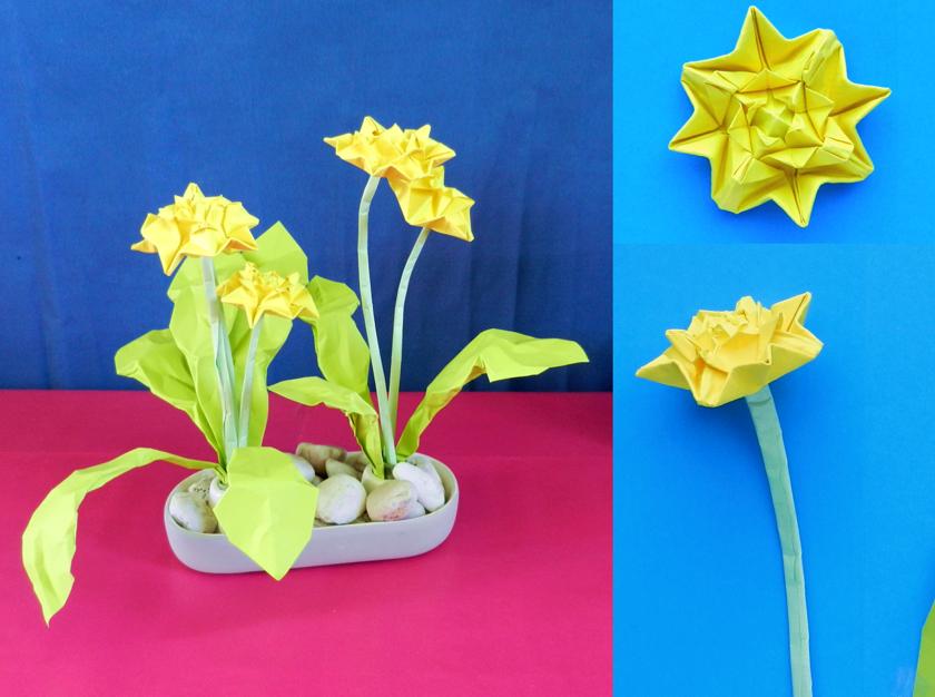 Origami Paardenbloemen