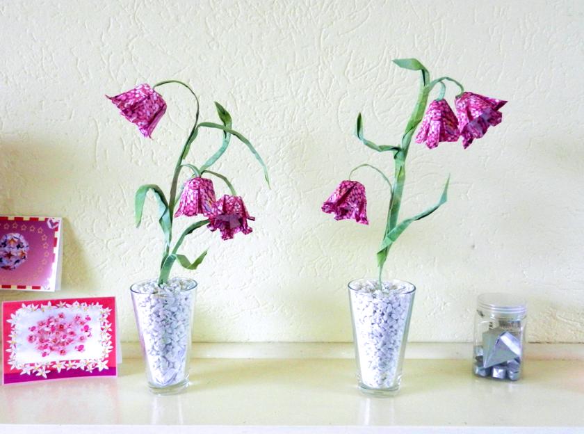 Origami Fritillary Flowers