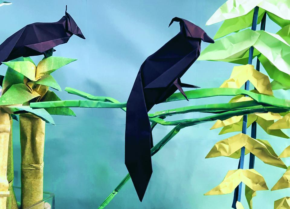 Origami Japanese Paradise Flycatcher