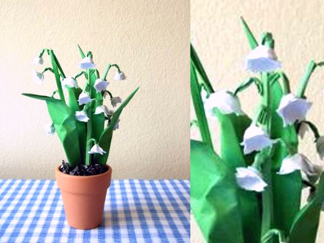Origami Lily of the Valley Origami Lily of the Valley