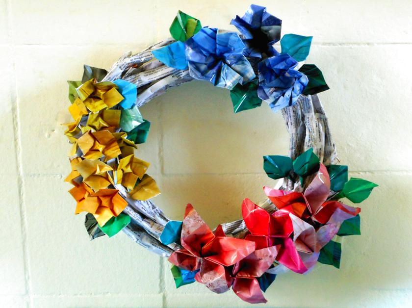 Origami Wreath