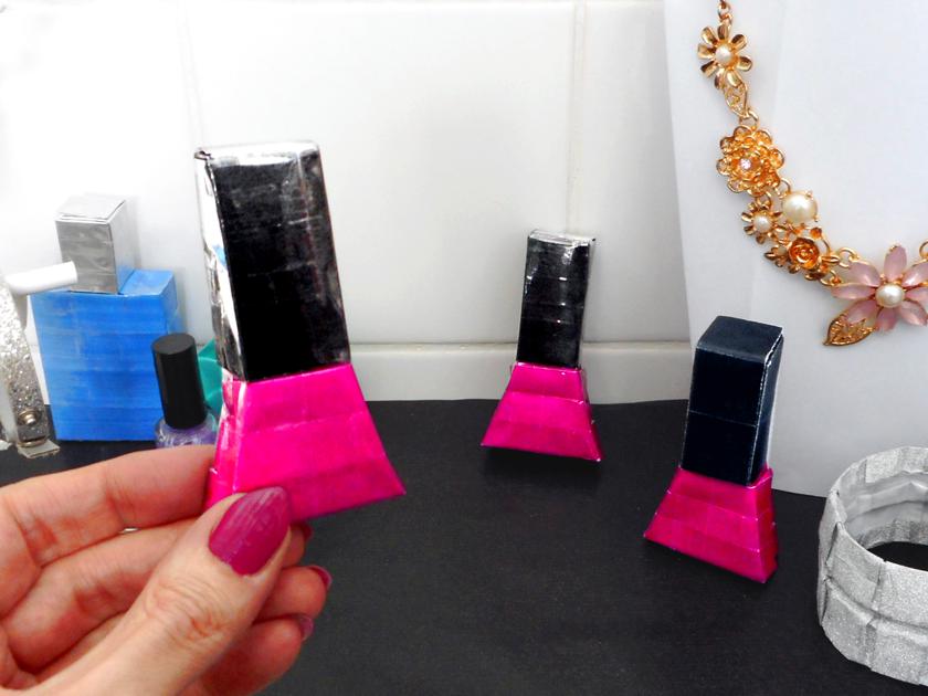 Origami Nail Polish Bottles