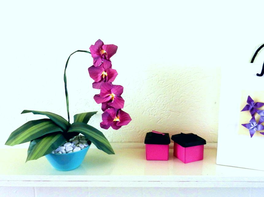 Origami Orchid Flower Origami Orchid Flower